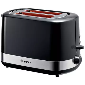 Bosch TAT6A513 Toaster 2 Scheibe(n) 800 W Schwarz, Edelstahl