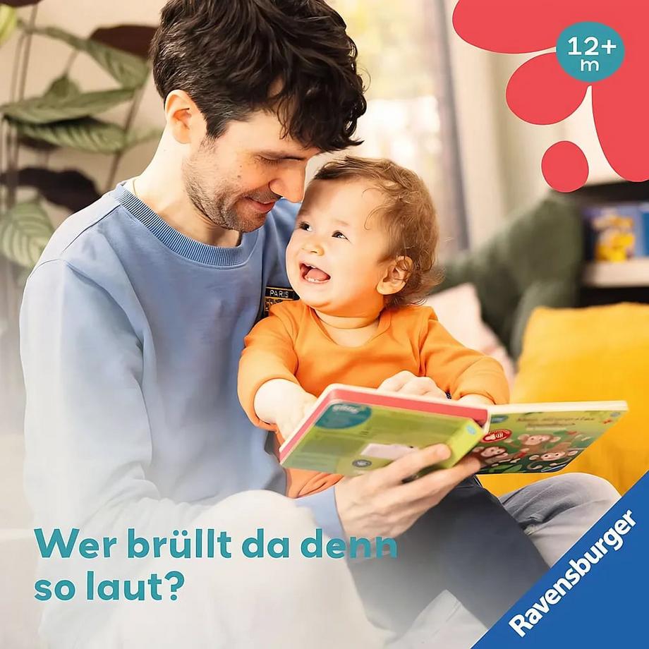 Ravensburger Play+ Mein allererstes Soundbuch: Im Dschungel (Sachen suchen und hören) Höck, Maria; Dynamo Limited (Illustrationen) Gebundene Ausgabe 