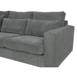 Vente-unique Großes Ecksofa Cord Ecke Links MONDOVI  