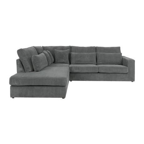 Vente-unique Großes Ecksofa Cord Ecke Links MONDOVI  