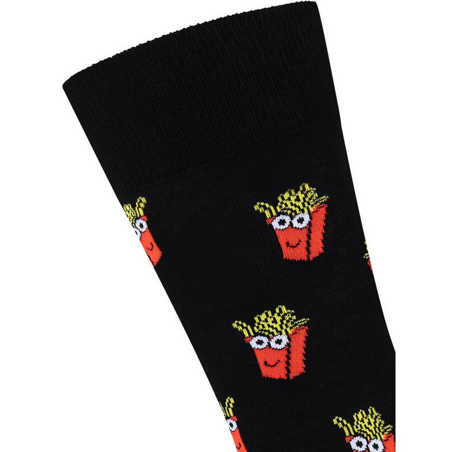 Fun Socks Pommes Frites Motiv Socken 2er-Pack  
