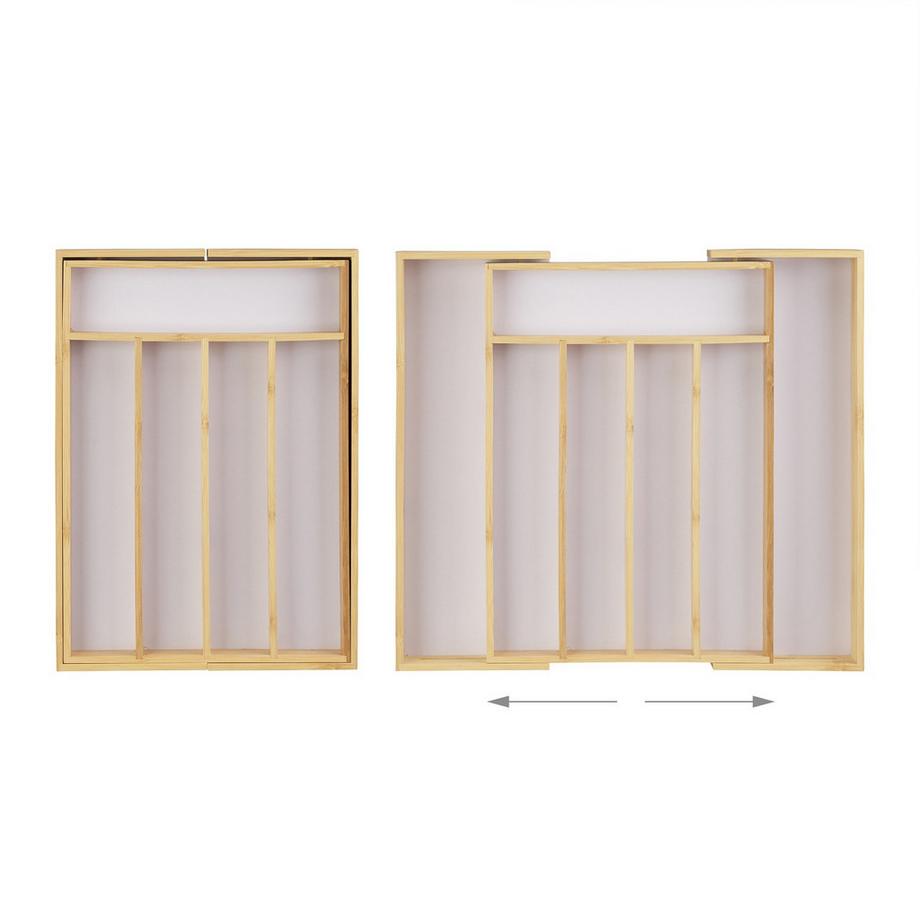 B2X  Besteckkasten Bambus 40 cm ausziehbar 
