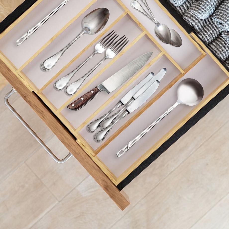 B2X  Besteckkasten Bambus 40 cm ausziehbar 