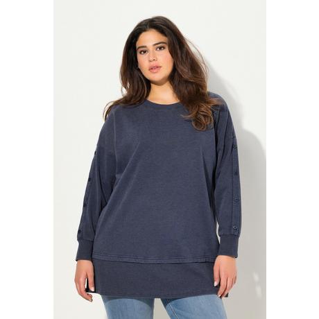 Ulla Popken  Sweatshirt, Lagenoptik, Oversized, Rundhals, Langarm 