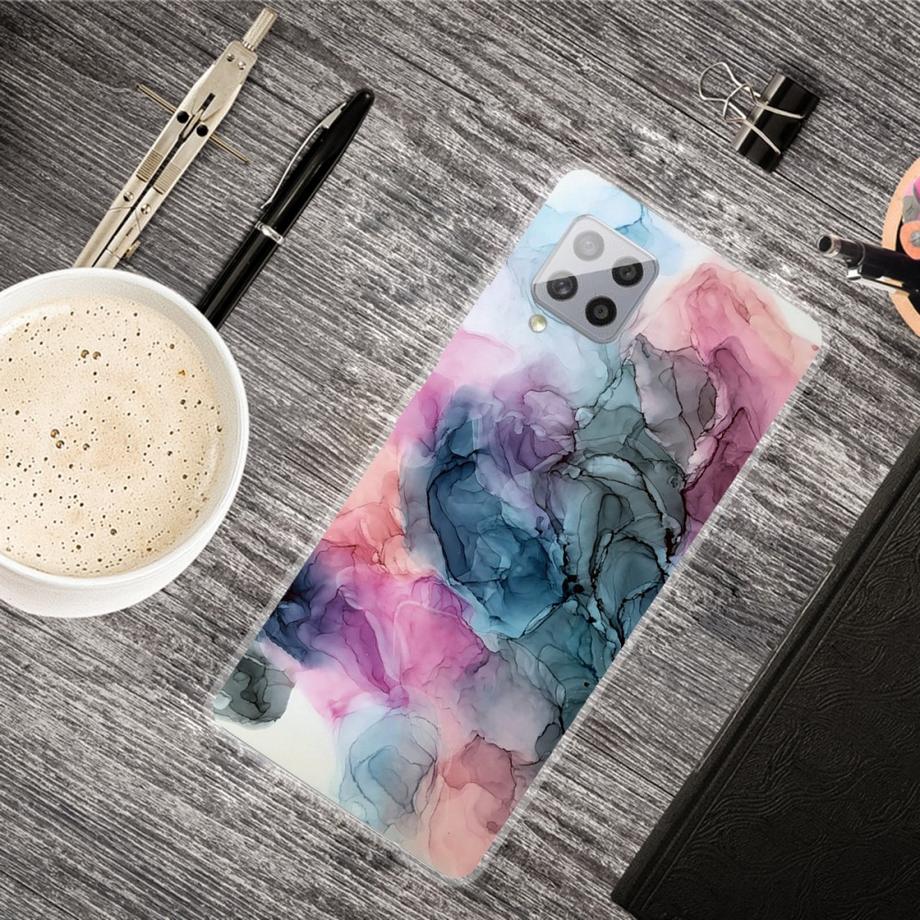 Cover-Discount  Galaxy A42 - Custodia siliconica Marble 