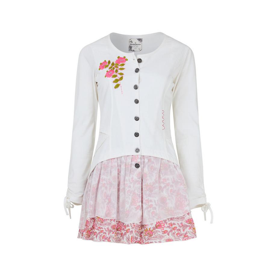 Joe Browns Tunica in Jersey con Stampa Floreale e Overlay in Maglia  