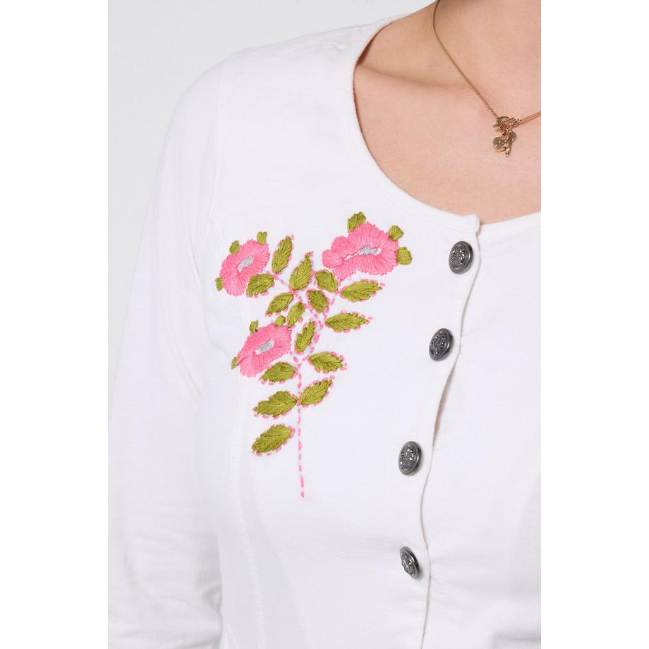 Joe Browns Tunica in Jersey con Stampa Floreale e Overlay in Maglia  