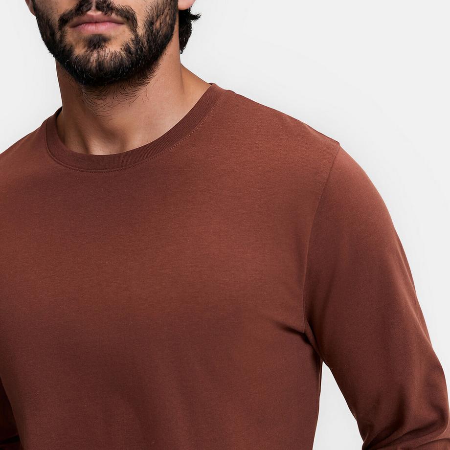 La Redoute Collections Maglietta maniche lunghe girocollo  