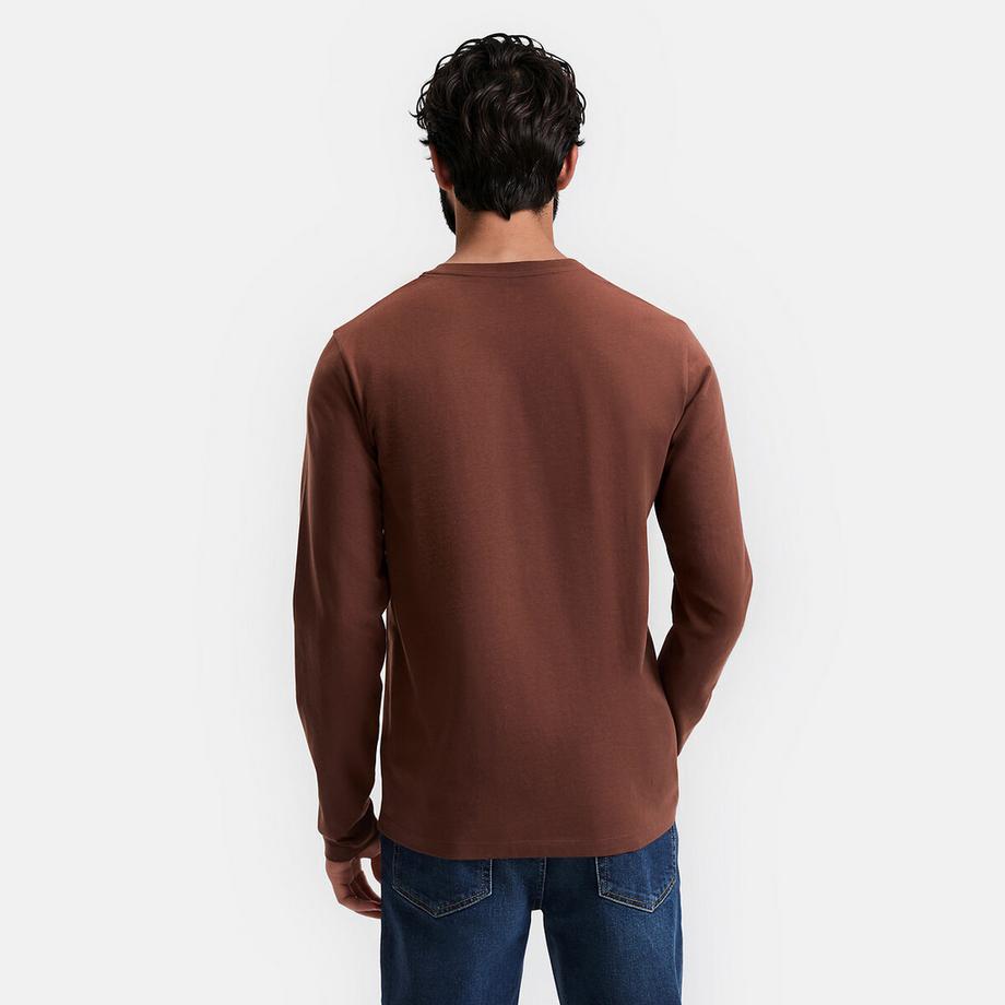 La Redoute Collections Maglietta maniche lunghe girocollo  