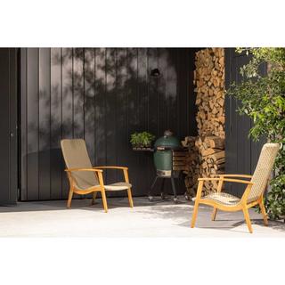 mutoni living Fauteuil de jardin Stony Teak army  