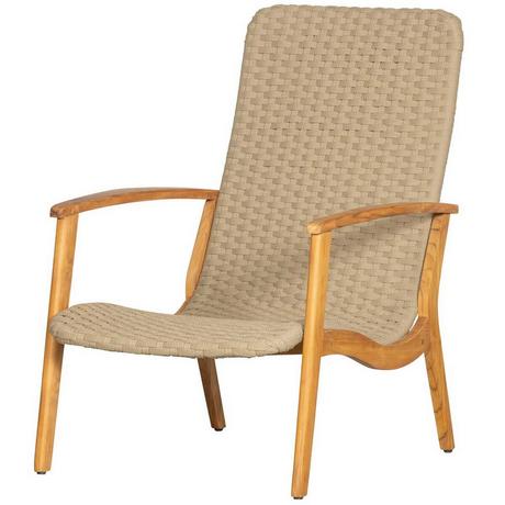 mutoni living Fauteuil de jardin Stony Teak army  