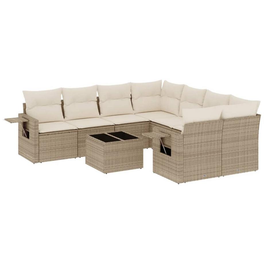 set divano da giardino Polirattan