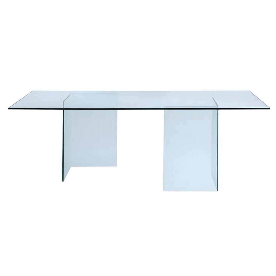 Vente-unique Table à  manger COLEDON 8 cous Verre trempé  