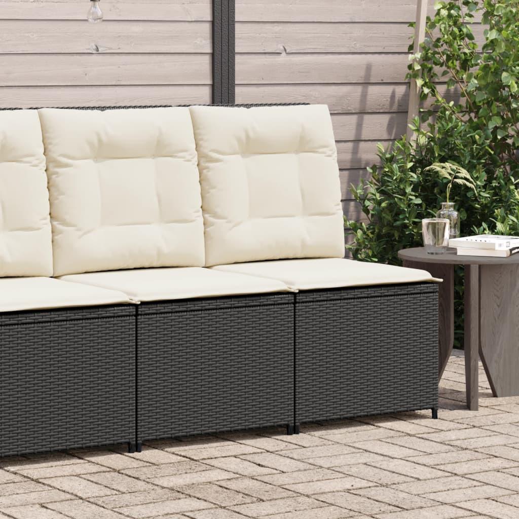 VidaXL Canapé de jardin inclinable rotin synthétique  