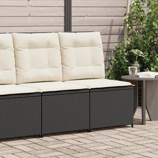 VidaXL Canapé de jardin inclinable rotin synthétique  