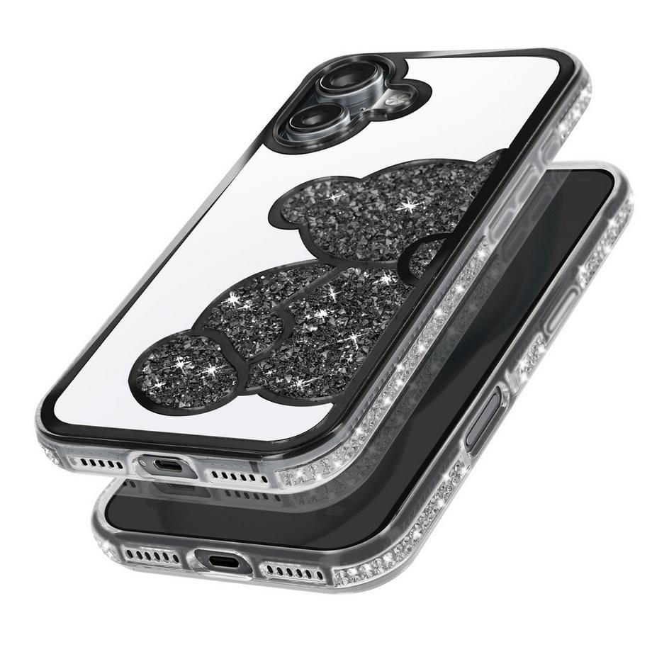 Avizar  Coque iPhone 16 Plus Ourson Noir 