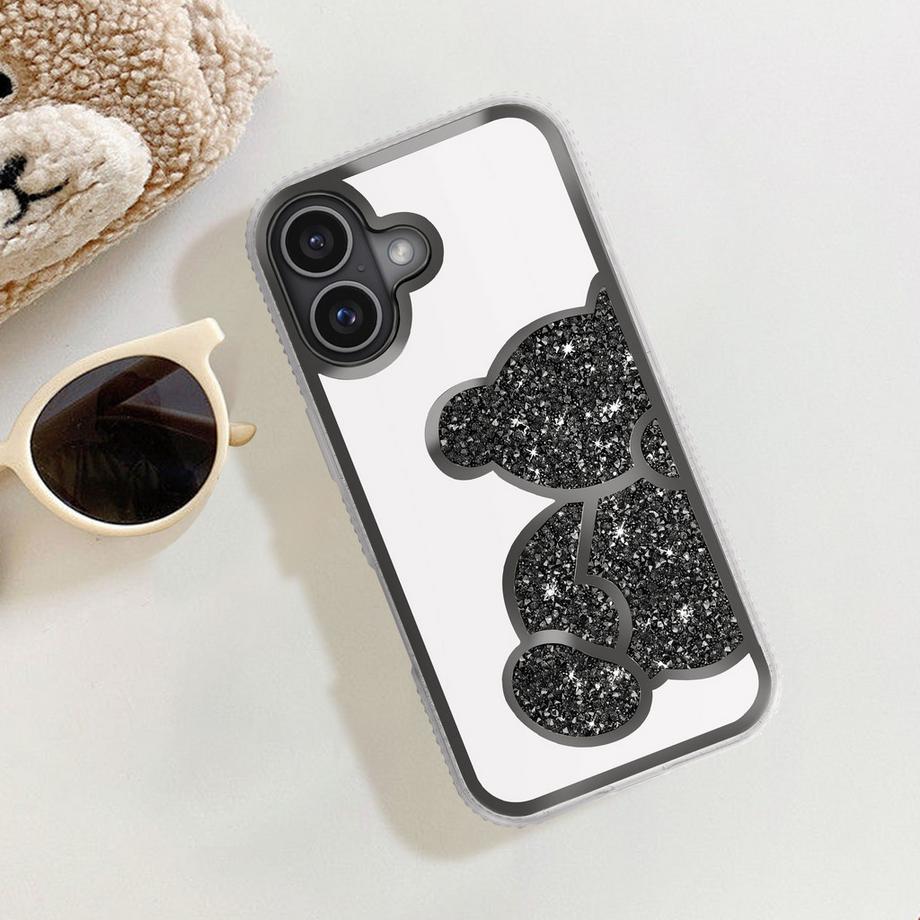 Avizar  Coque iPhone 16 Plus Ourson Noir 