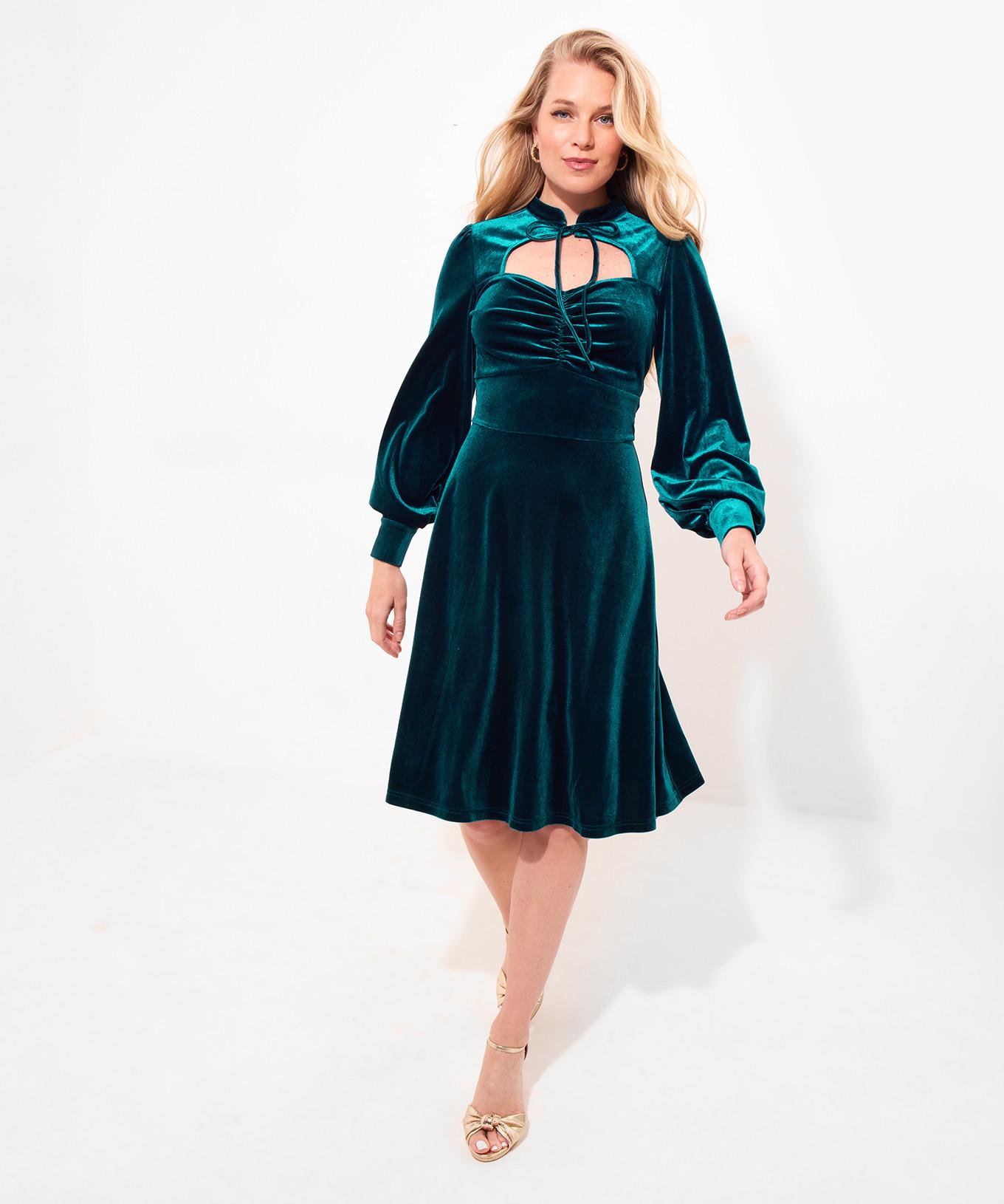 Joe Browns Velours Schlüsselloch Kleid  