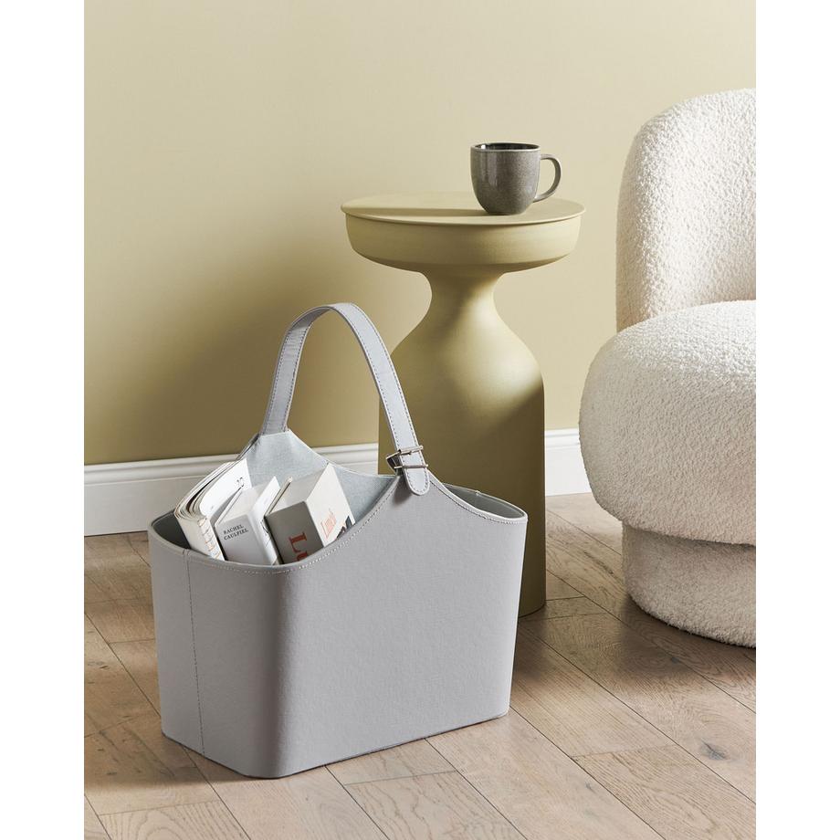 Beliani Korb, Büroaccessoires aus Kunstleder Klassisch ELAM  