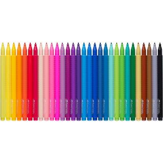 Faber-Castell FABER-CASTELL Permenant Marker Grip 3mm 155335 assortiert 30 Stück  