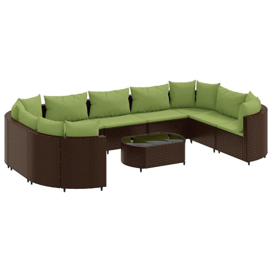 set salotto da giardino Polirattan