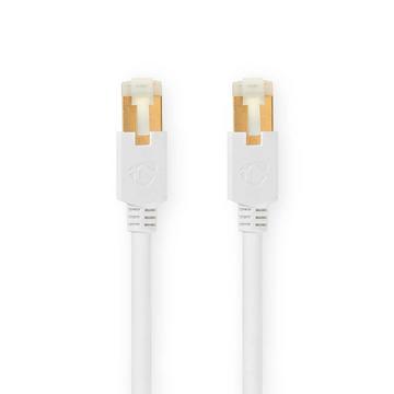 Câble réseau CAT6 | RJ45 mâle | RJ45 mâle | S/FTP | 10.0 m | Rond | LSZH / PVC | Blanc | Boîte avec fenêtre