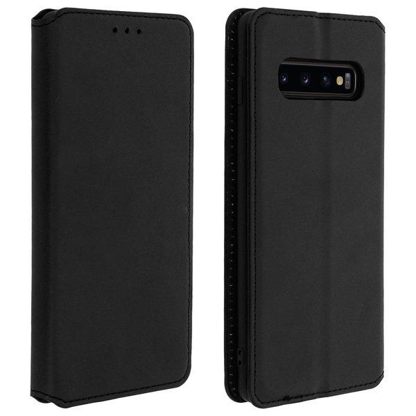 Avizar  Custodia Flip Galaxy S10 Nero 