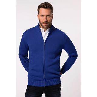 JP1880  Cardigan, col montant et bords-côtes 