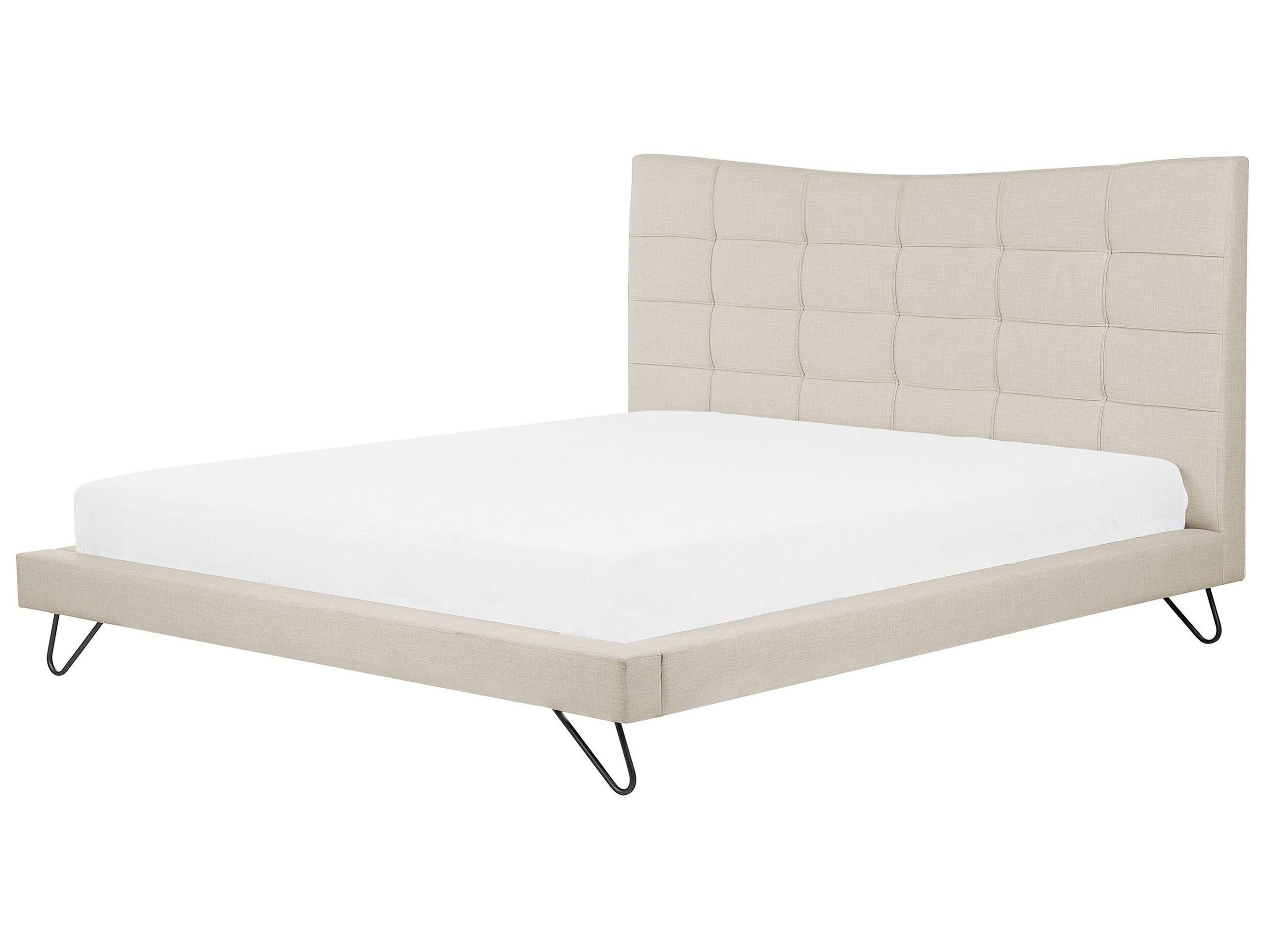 Beliani Bett mit Lattenrost aus Polyester Modern LANNION  