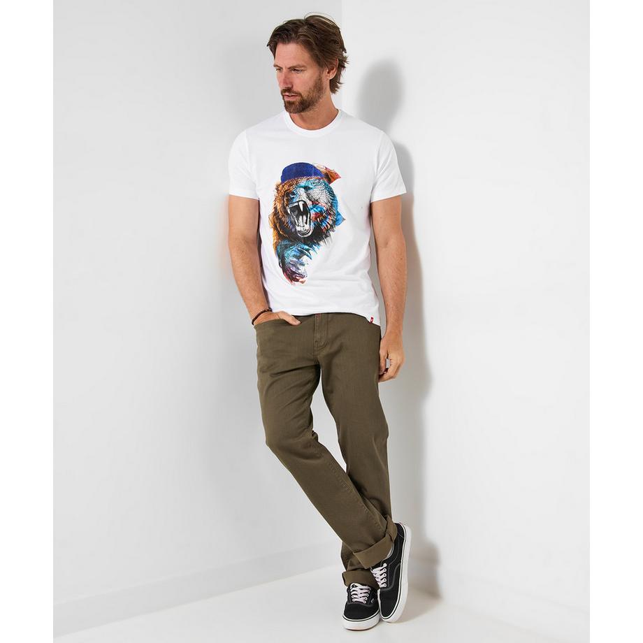 Joe Browns T-shirt Girocollo Motivo Orso  