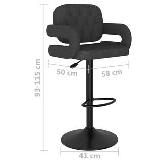 VidaXL Tabouret de bar tissu  