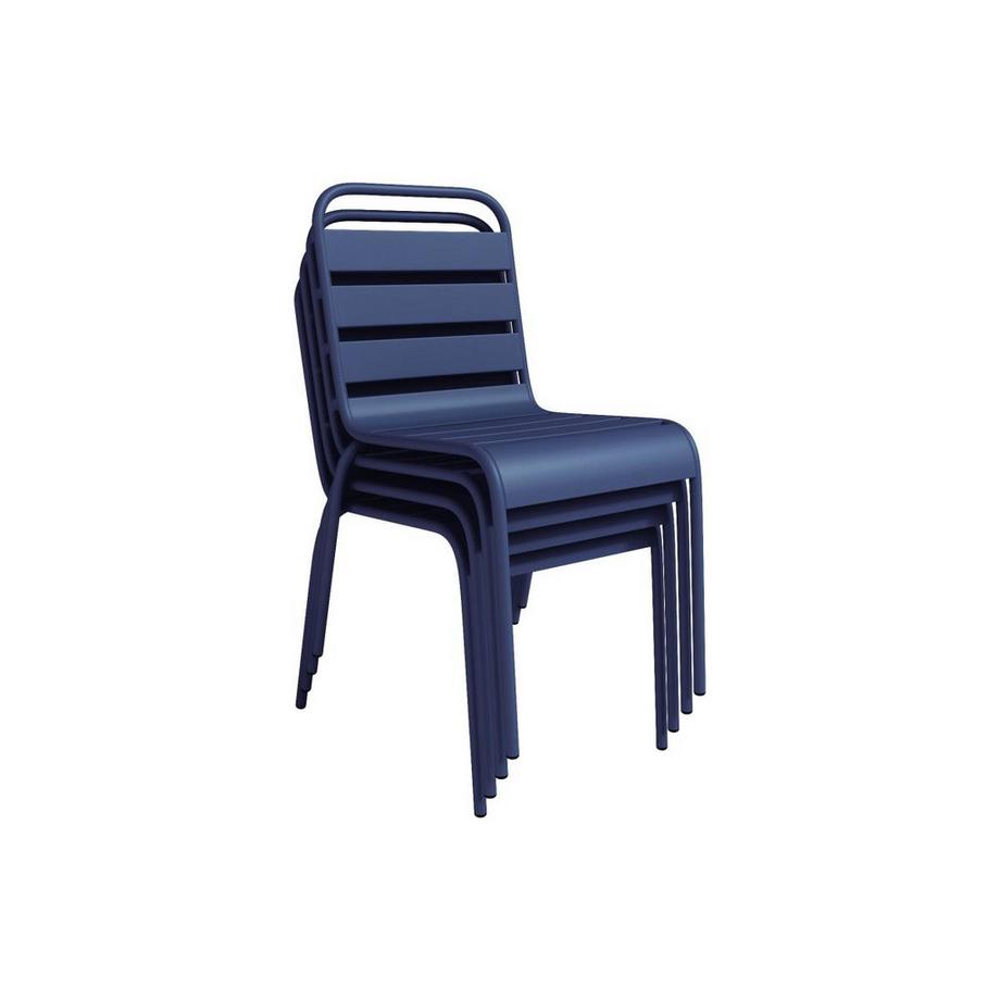 Vente-unique Gartenstuhl stapelbar 2erSet Metall MIRMANDE  