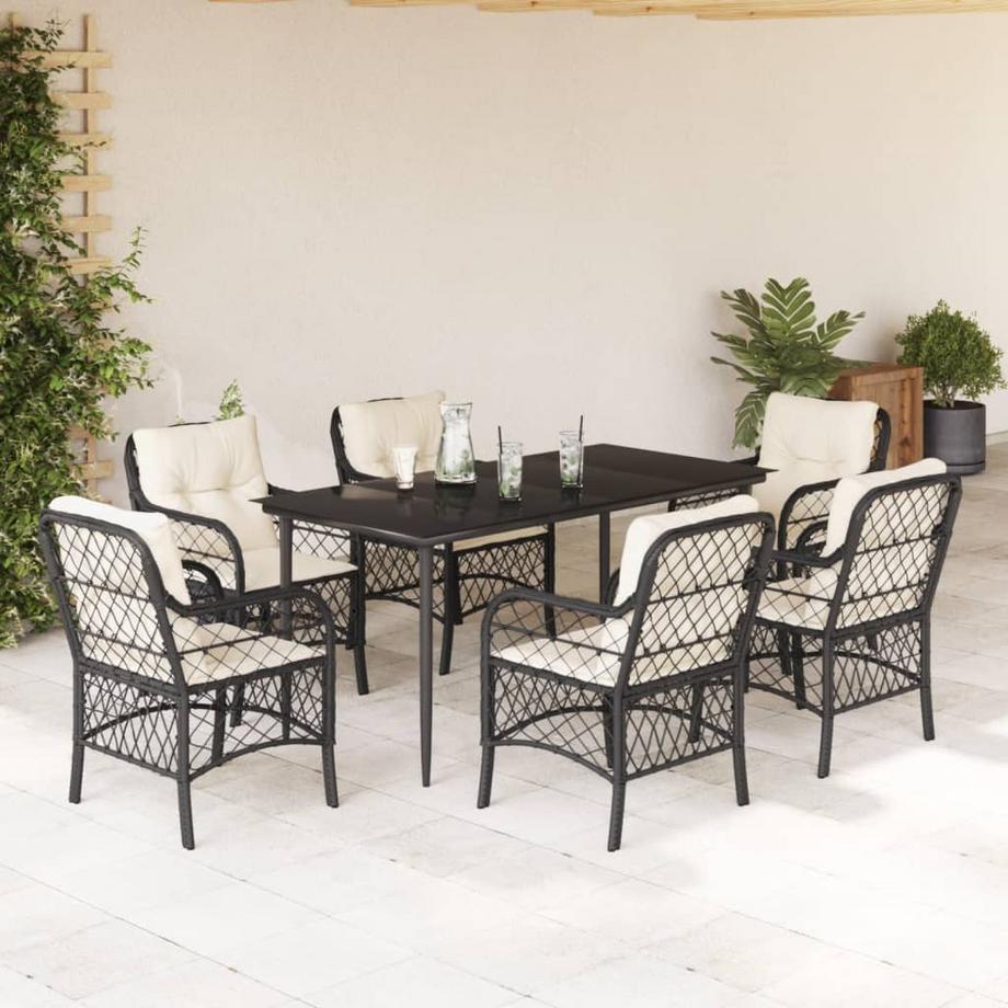 VidaXL Garten essgruppe poly-rattan  