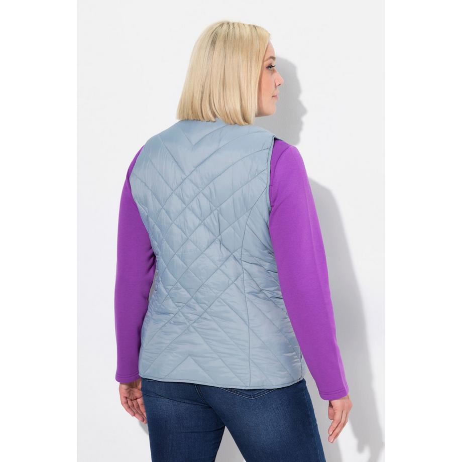 Ulla Popken Gilet Trapuntato Funzionale Idrorepellente Collo Alto  