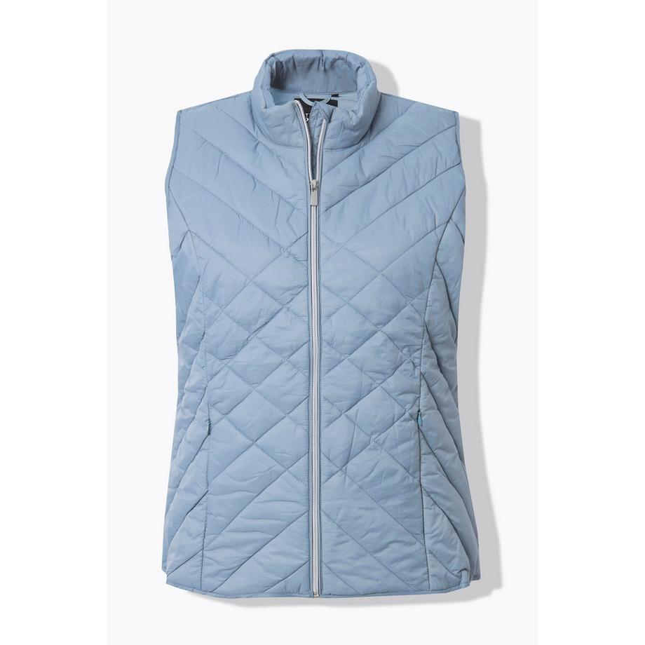 Ulla Popken Gilet Trapuntato Funzionale Idrorepellente Collo Alto  