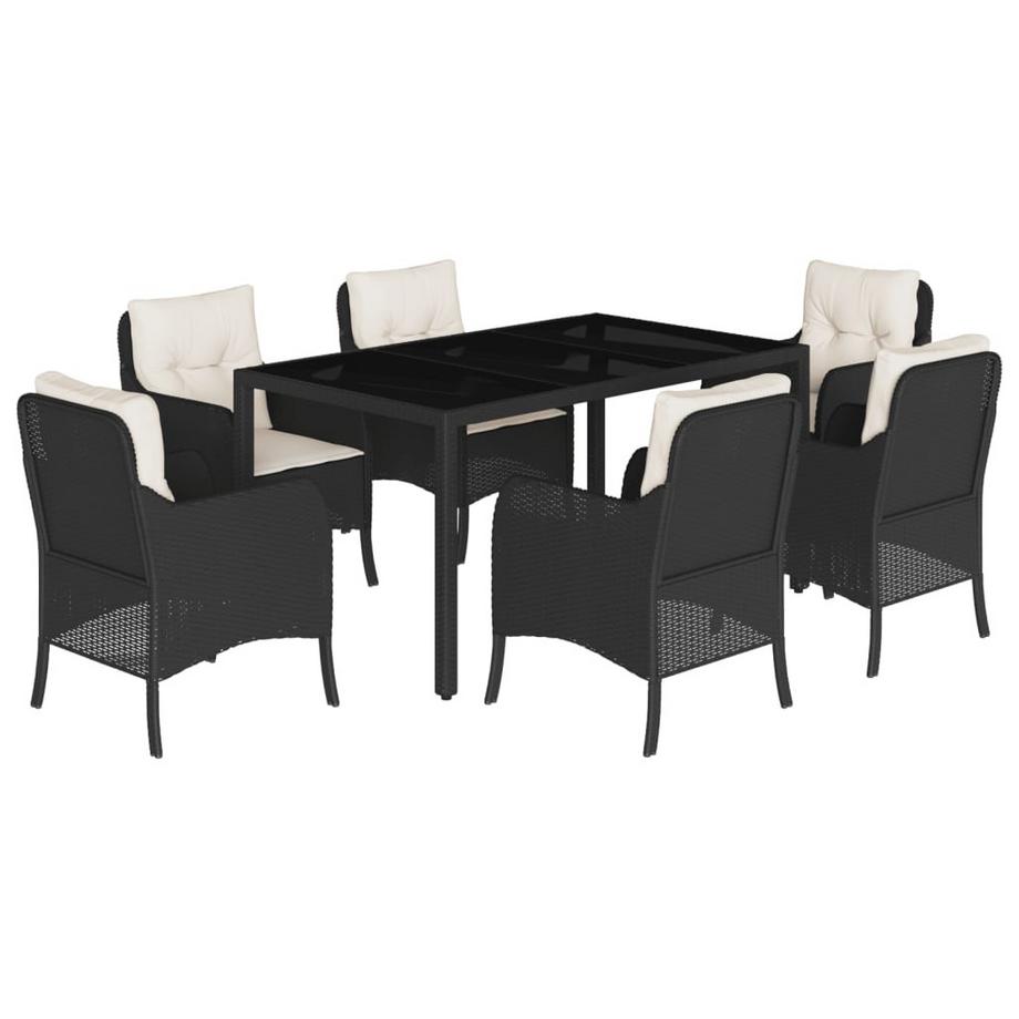 set da pranzo da giardino Polirattan