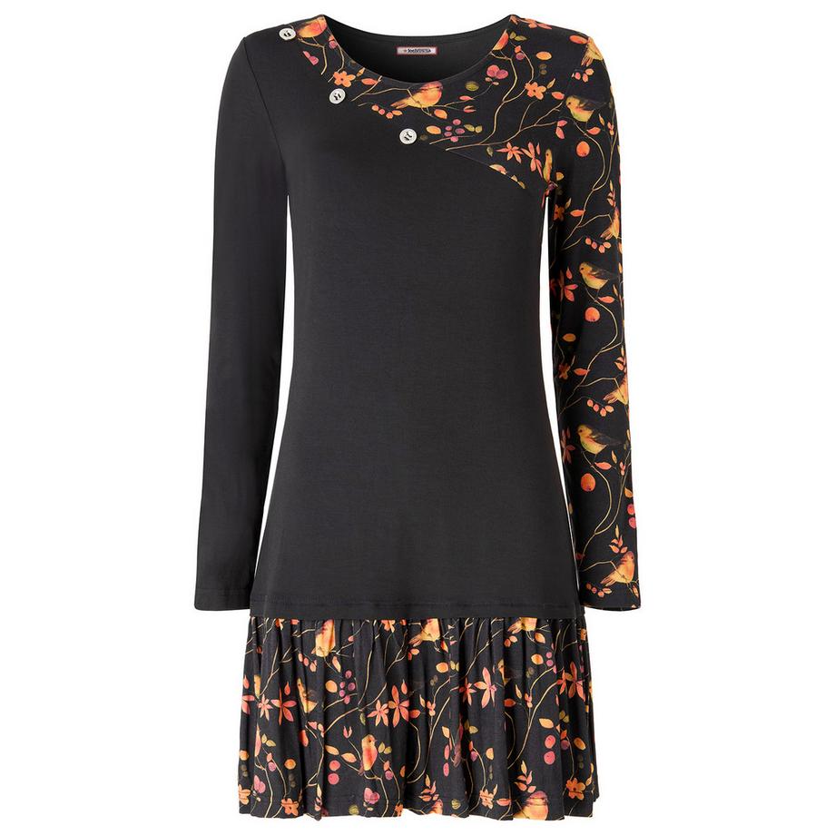 Joe Browns Jersey Tunika mit Rotkehlchen Print  