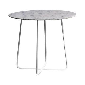 Table de jardin ronde en terrazzo premium et métal green 4 pers. Elio