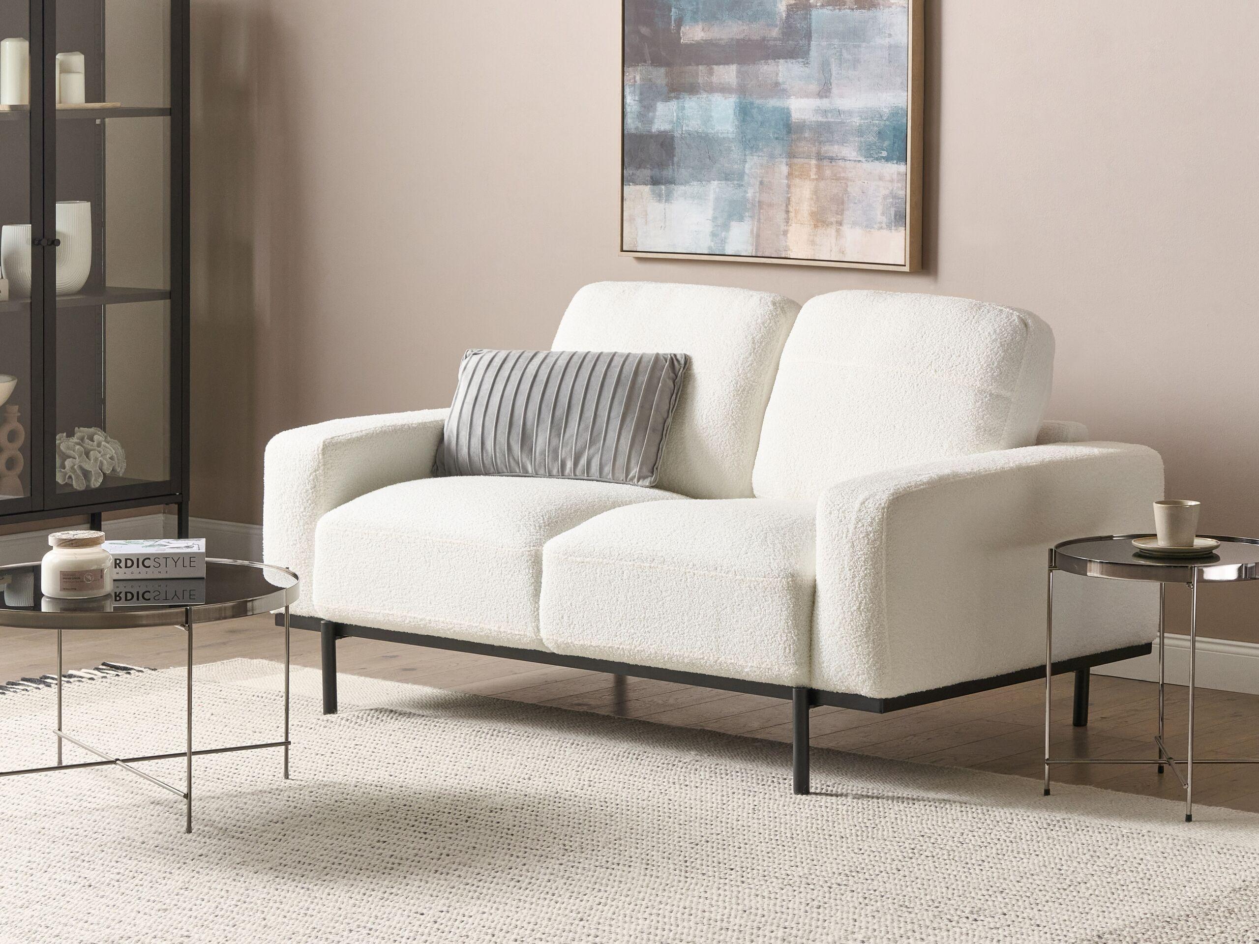 Beliani 2 Sitzer Sofa aus Bouclé Klassisch SOVIK  