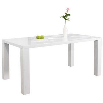 Tavolo da pranzo 140x90x76 cm bianco