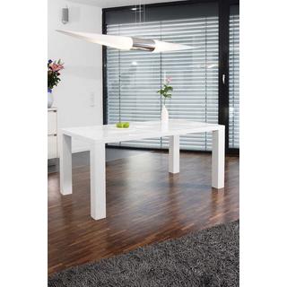 mutoni Esstisch 140x90x76cm weiss  