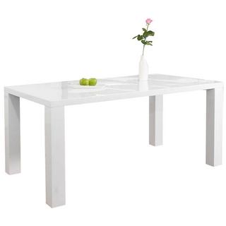 mutoni Tavolo da pranzo 140x90x76cm bianco  