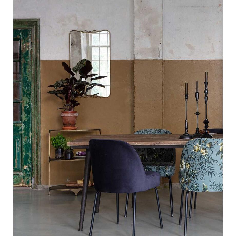 mutoni Chaise de salle à manger Vogue velours poppy  