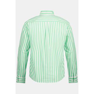 JP1880  Camicia a righe dalla vestibilità moderna con maniche lunghe e colletto ad apertura inglese 