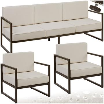 Set lounge da giardino Comosa per 5 persone, imbottitura XXL