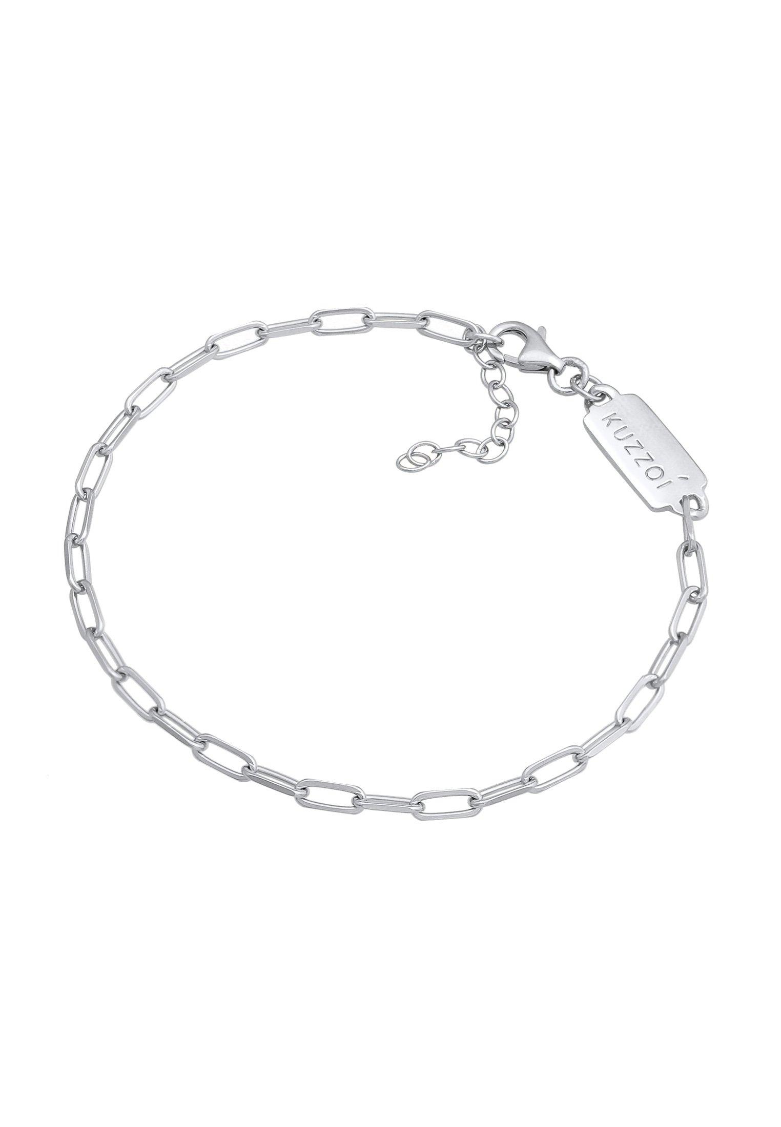 Kuzzoi  Armband  Gliederkette Oval 925 Silber 