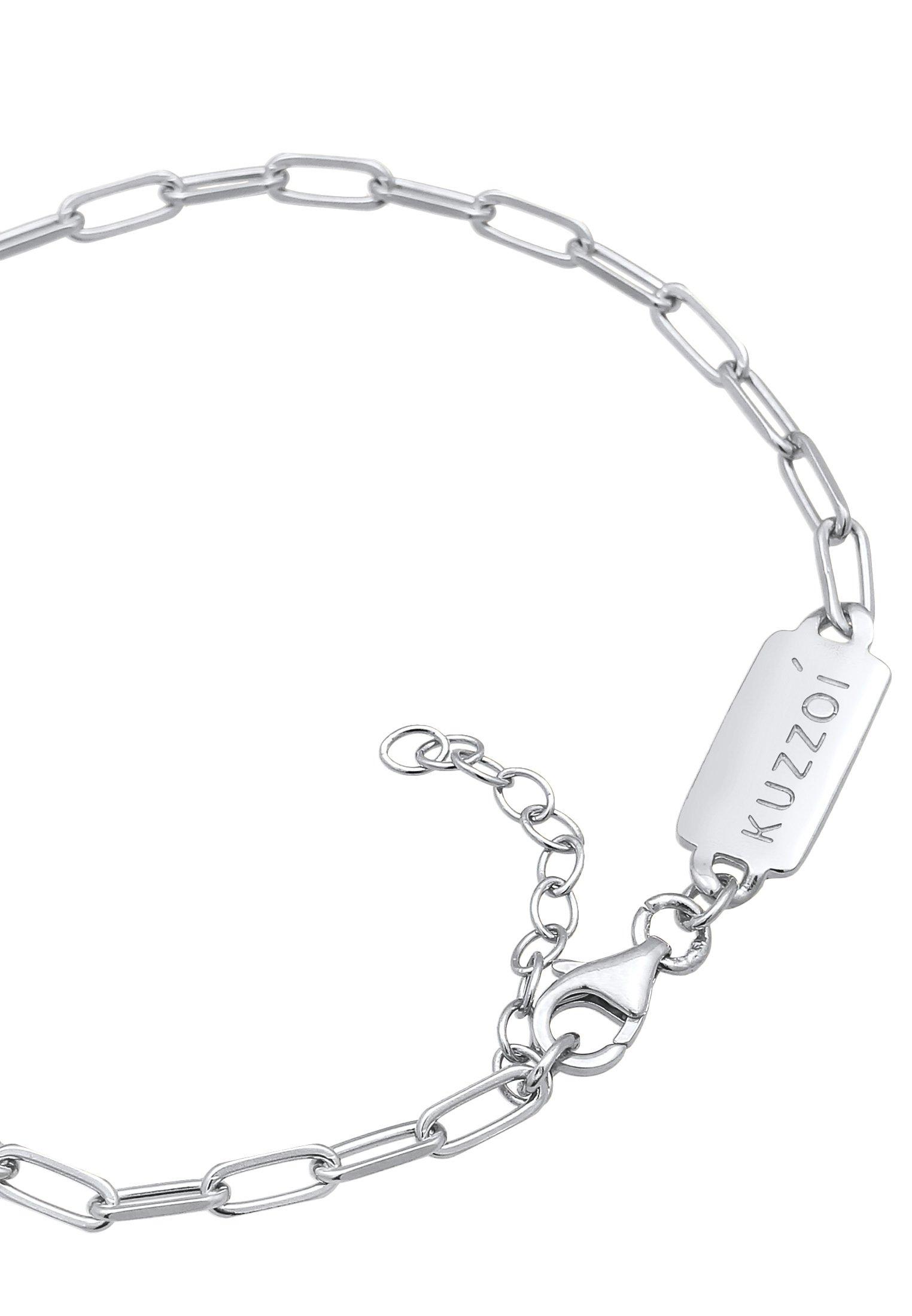 Kuzzoi  Bracelet Herren Gliederkette Oval 925 Silber 