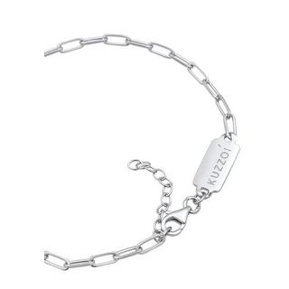 Kuzzoi  Armband  Gliederkette Oval 925 Silber 