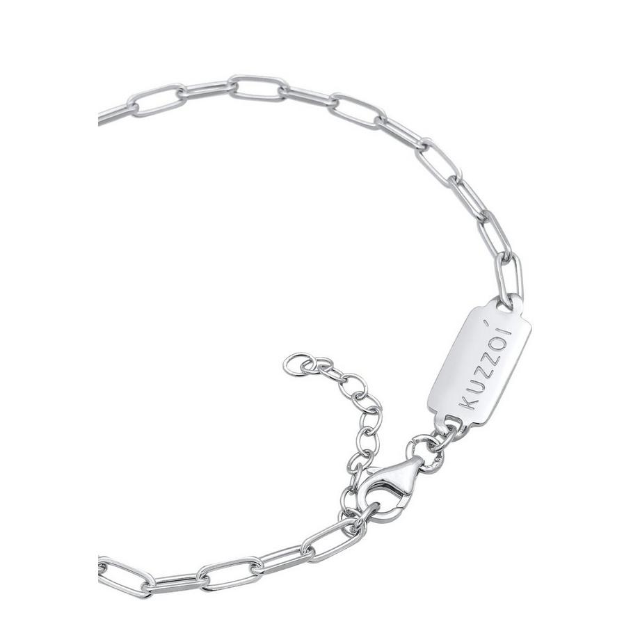 Kuzzoi  Bracelet Herren Gliederkette Oval 925 Silber 