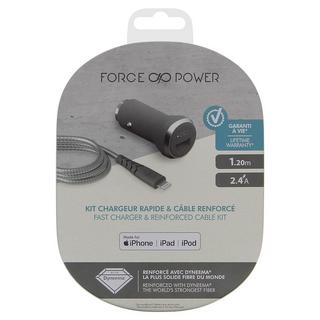 Force Power  Chargeur voiture + Câble lightning 